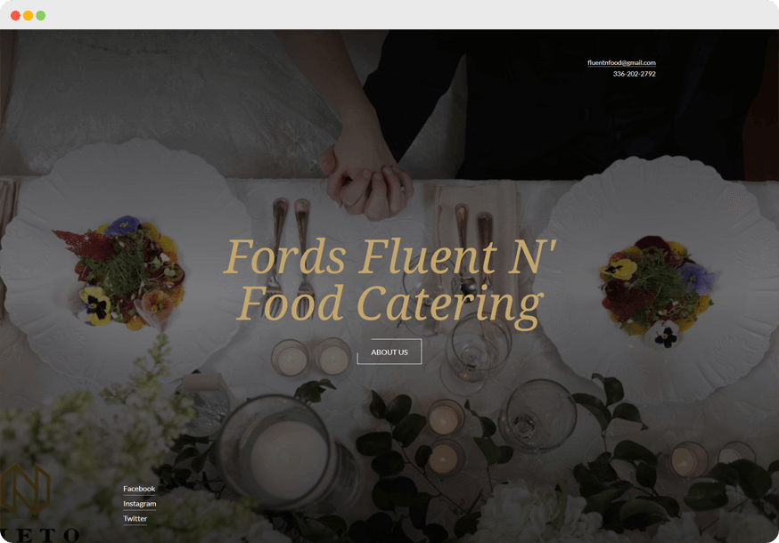 Fords Fluent n Food website